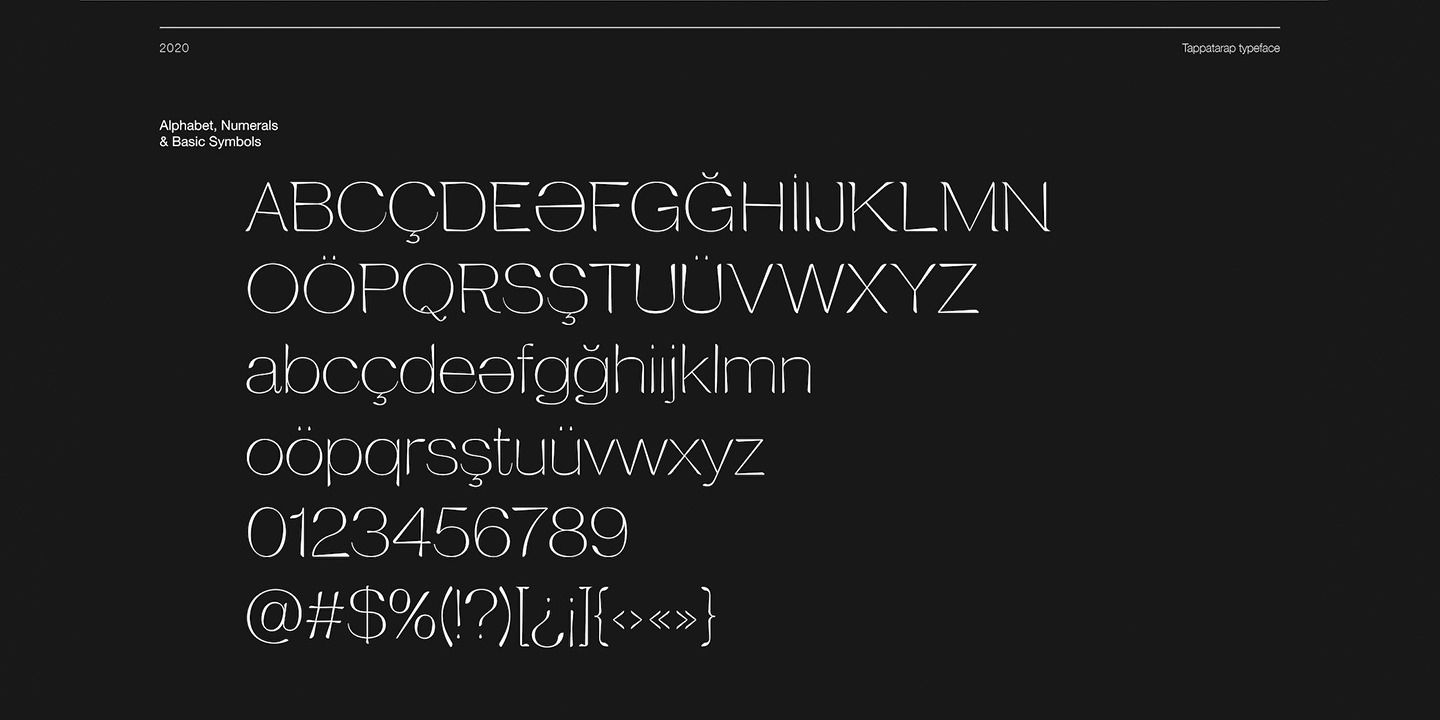 Example font Tappatarap #14